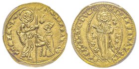 Agostino Barbarigo 1486-1501
Zecchino, AU 3.5 g.
Ref : Paolucci 1, Fr. 1241 
Conservation : NGC MS64. Conservation exceptionnelle.