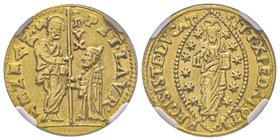 Pietro Loredano 1567-1570 
Zecchino, AU 3.48 g. 
Ref : Paolucci 1, Fr. 1259
Conservation : NGC MS62