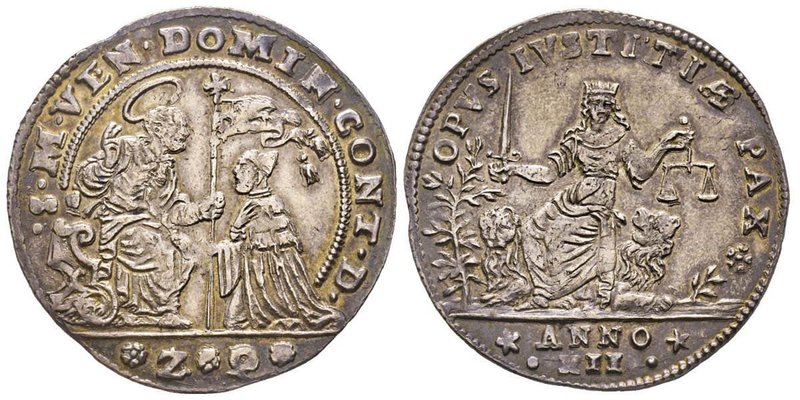 Domenico Contarini 1659-1674
Osella, 1670, AG 9.72 g.
Avers : S M VEN DOMIN CONT...