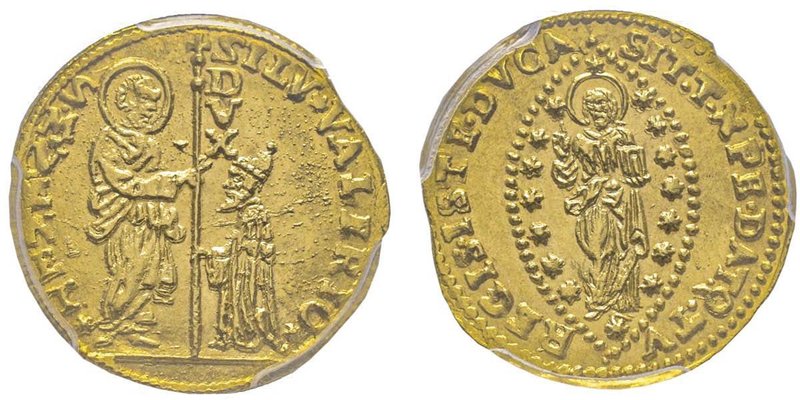 Silvestro Valier 1694-1700
Zecchino, AU 3.50 g.
Ref : Paolucci 5, Fr. 1354
Conse...