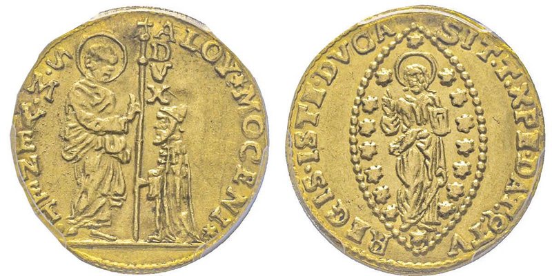 Alvise Mocenigo II 1700-1709
Zecchino, AU 3.47 g.
Ref : Paolucci 2, Fr. 1358
Con...