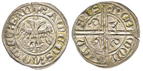 Amedeo V 1285-1323
Grosso di Piemonte, I tipo, Susa o Avigliana, ND, AG 2.09 g.
Ref : MIR 45b (R), Sim. 4, Biaggi 37d
Ex Vente UBS 73, lot 2235
Conser...