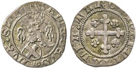 Amedeo VIII 
Duca di Savoia 1416-1440
Mezzo Grosso, II tipo, Savoiardo, zecca elleggibile, ND, AG 1.55 g.
Ref : MIR 140 (R2), Sim. 36, Biaggi 125
Cons...