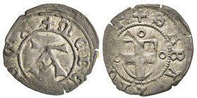 Amedeo VIII 
Duca di Savoia 1416-1440
Forte, II tipo, ND, Mi 0.71 g.
Ref : MIR 145 (R3), Sim. 42, Biaggi 129
Conservation : TB/TTB. Très Rare