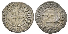 Ludovico 1440-1465
Quarto, I tipo, ND, Cornavin, Mi 1.12 g.
Ref : MIR 167f, Sim. 11, Biaggi 148
Conservation : TB/TTB