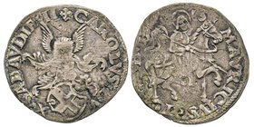 Carlo II 1504-1553
da grossi 5 e 1/4 o Cornuto forte, Torino, ND, AG 5.10 g.
Ref : MIR 368 (R2), Sim. 42, Biaggi 317
Ex Vente Bolaffi 15 Mai 2008
Cons...