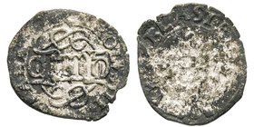 Carlo II 1504-1553
Quarto, XIII Tipo, Mi 1.03 g.
Ref : MIR 419 (R8), Sim. 98, Biaggi 373 
Conservation : TB. Rarissime