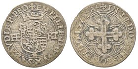 Emanuele Filiberto Duca 1559-1580
Bianco o 4 Soldi, I tipo, Aosta, 1573 A, Mi 3.89 g.
Ref : MIR 520z, Sim. 45/24
Conservation : TTB