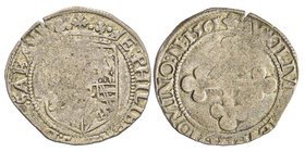 Emanuele Filiberto Duca 1559-1580
3 Grossi, III tipo, Nizza, 1561, Mi 3.80 g.
Ref : MIR 524g (R2) , Biaggi 442f
Conservation : TB/TTB. Rare