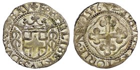 Emanuele Filiberto Duca 1559-1580
Grosso, I tipo, Aosta, 1556, Mi 2.13 g.
Ref : MIR 529c, Sim. 53, Biaggi 445e
Ex Vente Num. Ariminensis, 1 janvier 19...