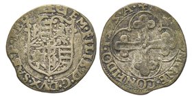 Emanuele Filiberto Duca 1559-1580
Soldo, II tipo, Aosta, 1575, Mi 1.68 g.
Ref : MIR 534bc, Sim. 58, Biaggi 450a10
Conservation : TTB