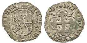 Emanuele Filiberto Duca 1559-1580
Soldo, IV tipo, Bourg, 1578, Mi 1.77 g.
Ref : MIR 536e, Sim. 60, Biaggi 452h
Conservation : TTB