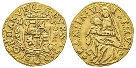 Carlo Emanuele I 1580-1630
Ducato, Torino, 1601, AU3.44 g.
Avers : C EMANVEL D G DVX SAB Scudo inquartato, con Savoia in cuore, con corna di 3 fioroni...
