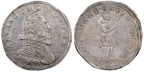 Carlo Emanuele I 1580-1630
9 Fiorini, V tipo, San Carlo, Torino, 1614, AG 26.65 g.
Ref : MIR 617a (R6), Biaggi 524a, Sim. 40/1, Davenport 4157
Ex Vent...