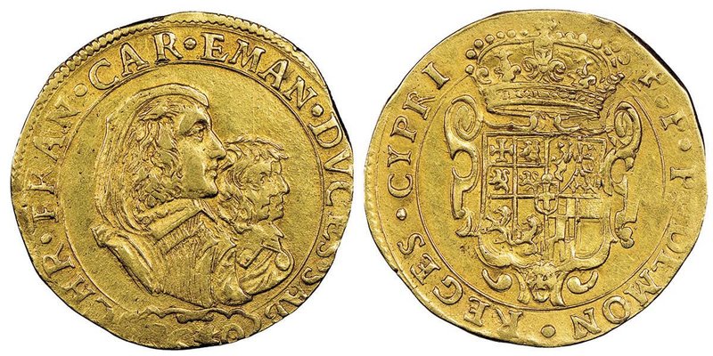 Carlo Emanuele II 
Reggenza della madre 1638-1648
4 Scudi d'oro, I tipo, Torino ...