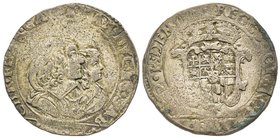 Carlo Emanuele II 
Reggenza della madre 1638-1648
Mezza Lira, V tipo, Torino, 1641, AG 8 g.
Ref : MIR 758a, Sim. 20, Biaggi 634b
Conservation : TB/TTB