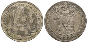 Vittorio Amedeo 
Reggenza della Madre 1675-1680
Lira, Torino, 1676, AG 6.02 g.
Ref : MIR 838b (R4), Sim. 6, Biaggi 709a
Conservation : TTB. Très Rare