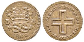 Carlo Emanuele IV 1796-1800
2 Denari, Torino, 1800, Cu 1.68 g.
Ref : MIR 1017c, Pag. 10
Ex Vente Varesi Collezione Demicheli, 8-9 aprile 2010, lot 12
...