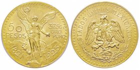 Mexico
50 Pesos, 1925, AU 41.66 g. 900‰
Ref : Fr. 172, KM#481 
Conservation : PCGS MS64