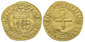 Portugal
Joao III 1521-1557
Cruzado, Lisbon, AU 3.55 g.
Ref : Gomes 83.02, Fr.27
Conservation : Superbe et Rare