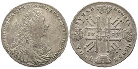 Russia
Peter II 1727-1730 
Rouble, Moscow, 1729, 27.70 g.
Ref : KM#182.3, Dav. 1669
Conservation : TTB+