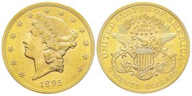 20 Dollars, Philadelphia, 1895, AU 33.43 g.
Ref : Fr. 175, KM#74.2 
Conservation : PCGS MS63