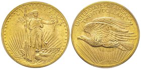 20 Dollars, Philadelphia, 1907, AU 33.43 g.
Ref : Fr. 183, KM#127 
Conservation : PCGS MS64