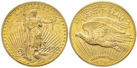 20 Dollars, Denver, 1910 D, AU 33.43 g.
Ref : Fr. 187, KM#127 
Conservation : PCGS MS64