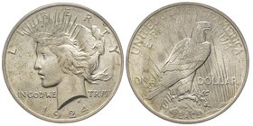 Peace Dollar, Philadelphia, 1924 AG 27 g.
Ref : KM#150
Conservation : PCGS MS65