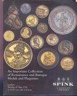 SPINK & CHRISTIE'S. London Auction 21/5/1996: An important Collection of Renaissance and Baroque Medals and Plaquettes. Paperback, pp. 333, lots 534 a...