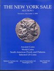 THE NEW YORK SALE. New York, 3/12/1998. Auction n.1. Ancient coins, World coins, South American proofs and patterns, selected US coins. Paperback, pp....
