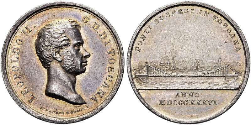 FIRENZE
Leopoldo II d'Asburgo Lorena, 1824-1859.
Medaglia 1836 opus A. Fabris....