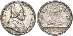 ROMA
Clemente XI (Gian Francesco Albani), 1700-1721.
Medaglia 1700 a. I opus G. Hamerani.
Ag gr. 13,36 mm 31,9
Dr. CLEM XI - PONT M AN I. Busto a ...