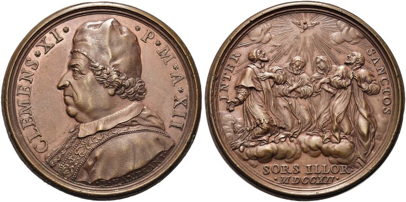 ROMA
Clemente XI (Gian Francesco Albani), 1700-1721.
Medaglia 1712 a. XII opus...