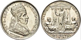 ROMA
Pio VII (Barnaba Chiaramonti), 1800-1823.
Medaglia 1819 a. XX opus S. Passamonti.
Ag gr. 35,91 mm 41,8
Dr. PIVS SEPT - PO MAX AN XX. Busto de...