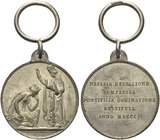 ROMA
Pio IX (Giovanni Maria Mastai Ferretti), 1846-1878.
Medaglia 1850.
Metallo Bianco gr. 5,38 mm 23,7
Dr. Il Pontefice stante verso s., benedice...
