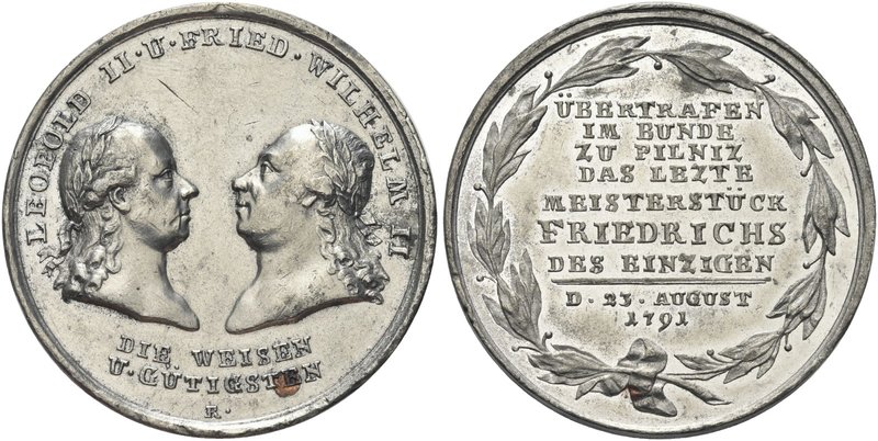 GERMANIA
Federico Guglielmo II, 1786-1797.
Medaglia 1791 opus J. C. Reich (ex ...