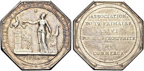 FRANCIA
Prima Repubblica, 1792-1804.
Gettone ottagonale 1797 cassa di sconto di commercio opus Andrieu.
Ag gr. 13,92 mm 34,4
Dr. CAISSE D'ESCOMPTE...