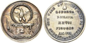 STATO PONTIFICIO
Prima Repubblica Romana, 1798-1799.
Medaglia o progetto in argento del peso dello Scudo A. VII 2° tipo (Ex Bassani Conv. Riccione 1...