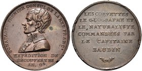 NAPOLEONE BONAPARTE
Periodo Napoleonico, dal 1795 al 1815.
Medaglia 1800 Opus Montagny (ex. Bourgey Numismatique 26-11-2007 N. 210).
Æ gr. 33,78 mm...