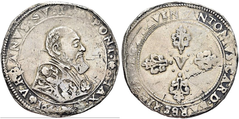 AVIGNONE
Urbano VIII (Maffeo Vincenzo Barberini), 1623-1644.
Mezza Piastra 164...