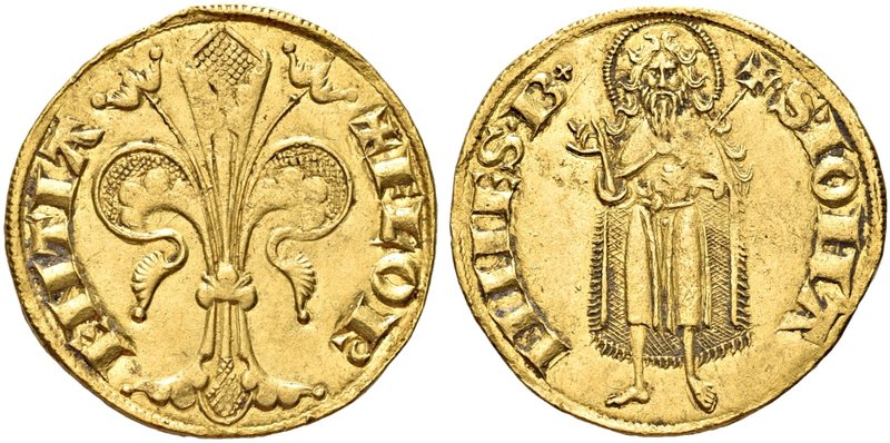 FIRENZE
Repubblica, 1189-1532.
Fiorino stretto IV Serie, 1252-1303.
Au gr. 3,...