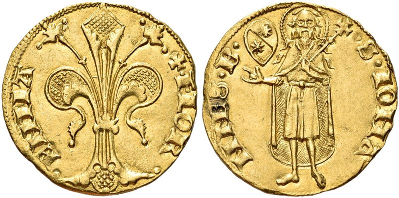 FIRENZE
Repubblica, 1189-1532.
Fiorino largo 1429 II semestre (le stelle sembr...