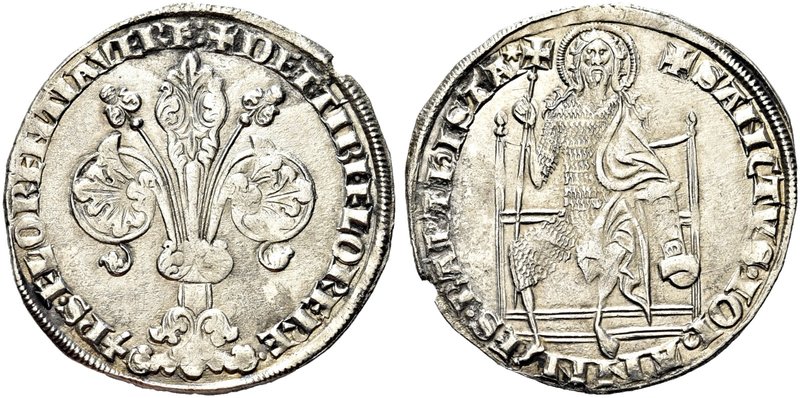FIRENZE
Repubblica, 1189-1532.
Guelfo da 20 Denari, 1277-1297.
Ag gr. 2,38
D...