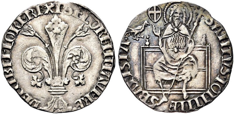 FIRENZE
Repubblica, 1189-1532.
Grosso Guelfo 1424 da soldi 5 e denari 6, II Se...