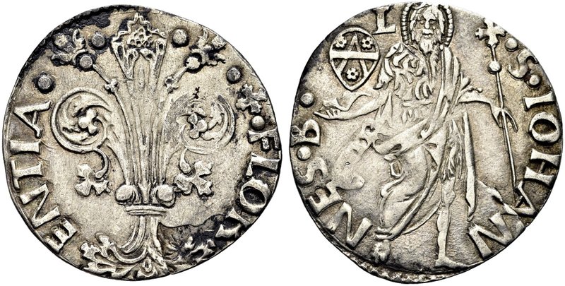 FIRENZE
Repubblica, 1189-1532.
Grosso Guelfo 1482, II Semestre.
Ag gr. 2,07
...