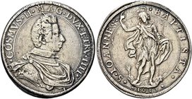 FIRENZE
Cosimo II de’Medici, Granduca di Toscana, 1609-1621.
Piastra 1615.
Ag gr. 31,81
Dr. COSMVS II MAG DVX ETRV IIII. Busto drappeggiato e cora...