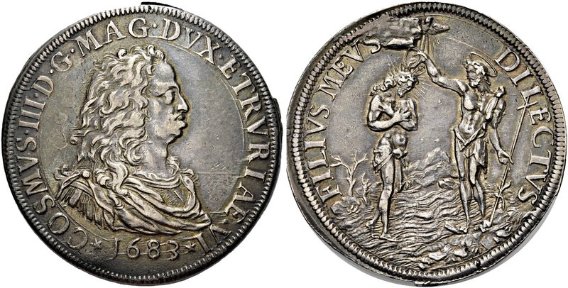 FIRENZE
Cosimo III de’Medici, Granduca di Toscana, 1670-1723.
Piastra 1683.
A...