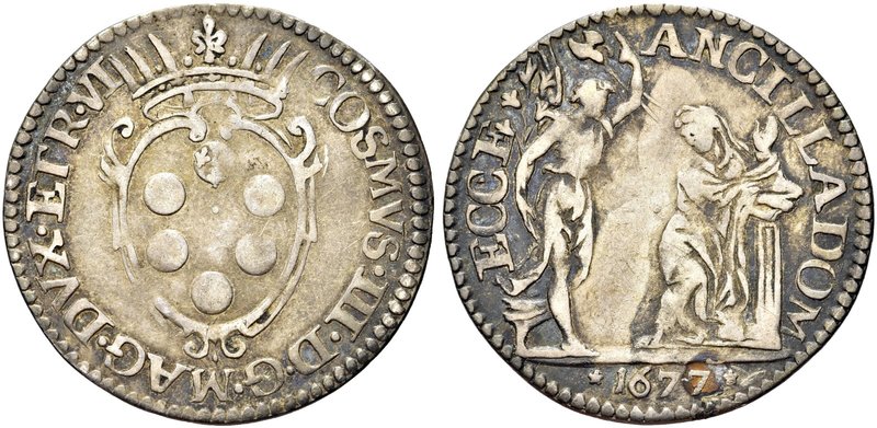 FIRENZE
Cosimo III de’Medici, Granduca di Toscana, 1670-1723.
Giulio 1677.
Ag...