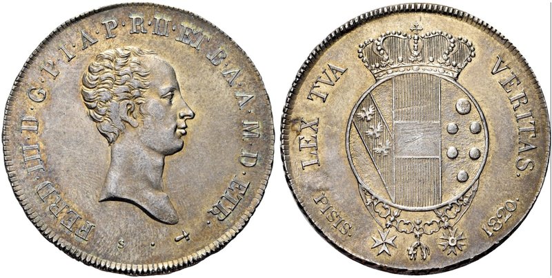FIRENZE
Ferdinando III di Lorena Granduca, Restaurazione, 1814-1824.
Mezzo Fra...
